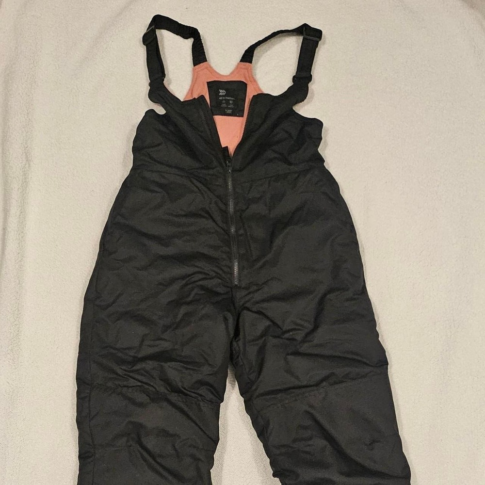 All In Motion black snowsuit with pink lining, size XL (14/16)